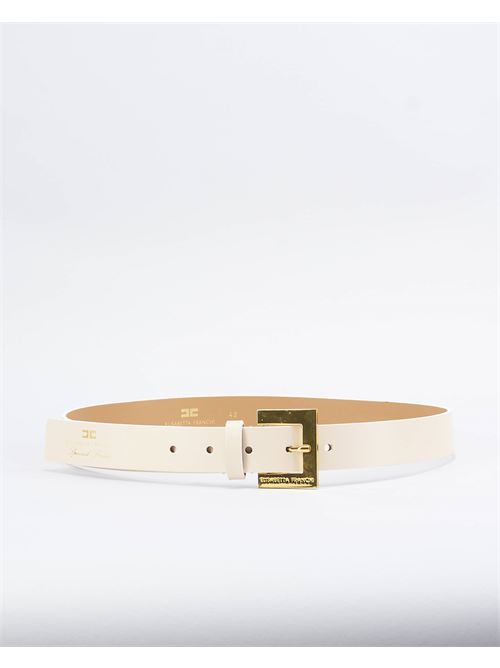 Leather belt with printed logo Elisabetta Franchi ELISABETTA FRANCHI | Belt | CT22S46E2CI4